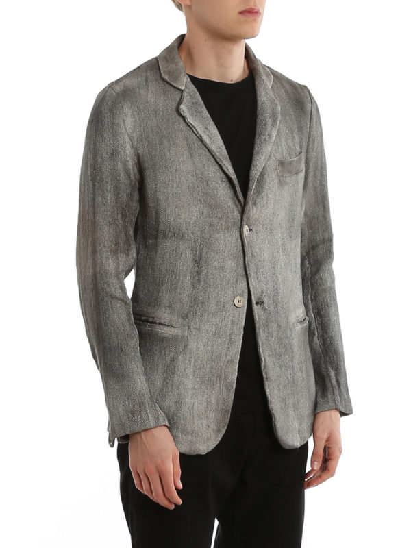 AVANT-TOI buy online Blazer in misto lino dipinto a mano