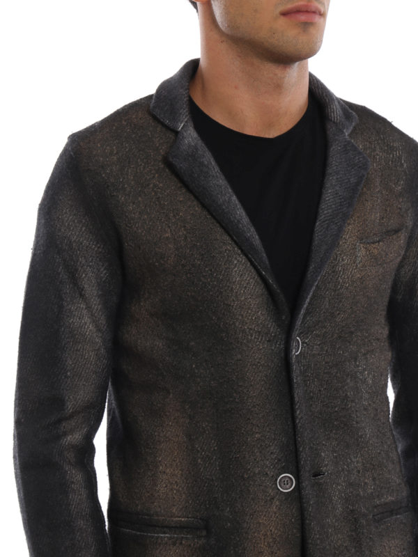 AVANT-TOI buy online Suede effect gradient wool blend blazer