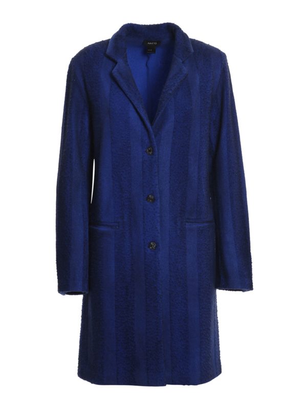 Knee length coats Avant Toi Pilling effect wool coat