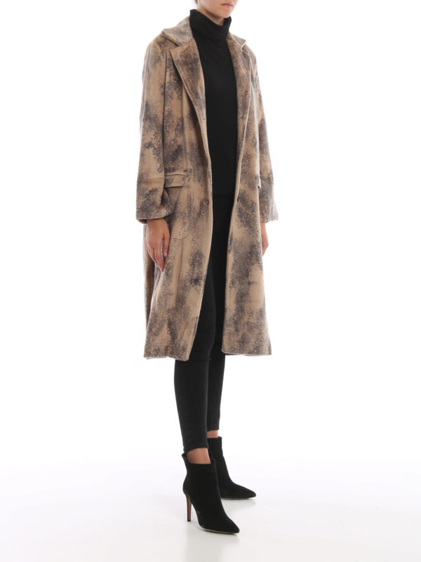 AVANT-TOI: knee length coats online - Alpaca coat