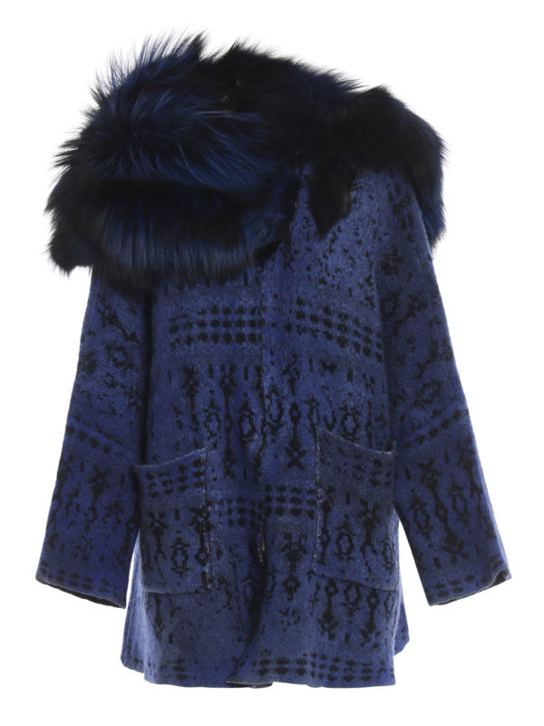 AVANT-TOI: Abrigos cortos - Abrigo Corto - Azul