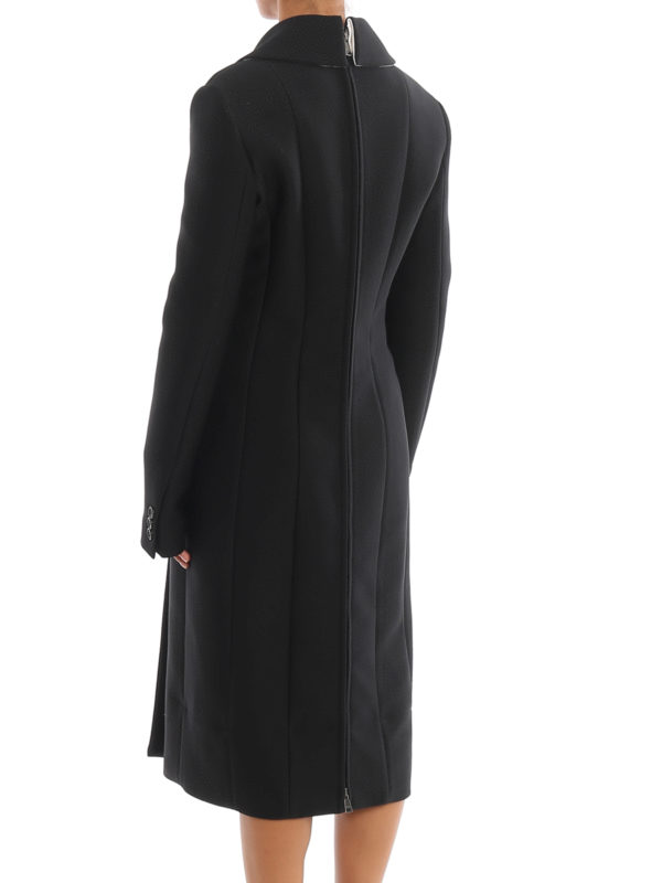 N21 Back zip fitted coat - Black - Women|N02159459000 N21 Back zip fitted coat - Black - Women|N02159459000