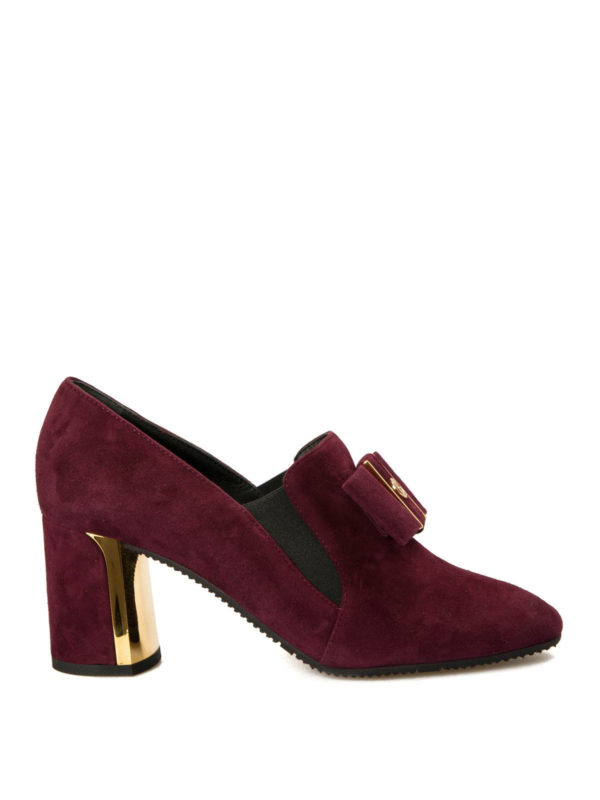 Mocassins Chaussures Baldinini Femme Baldinini Mocassin Rouge Brun