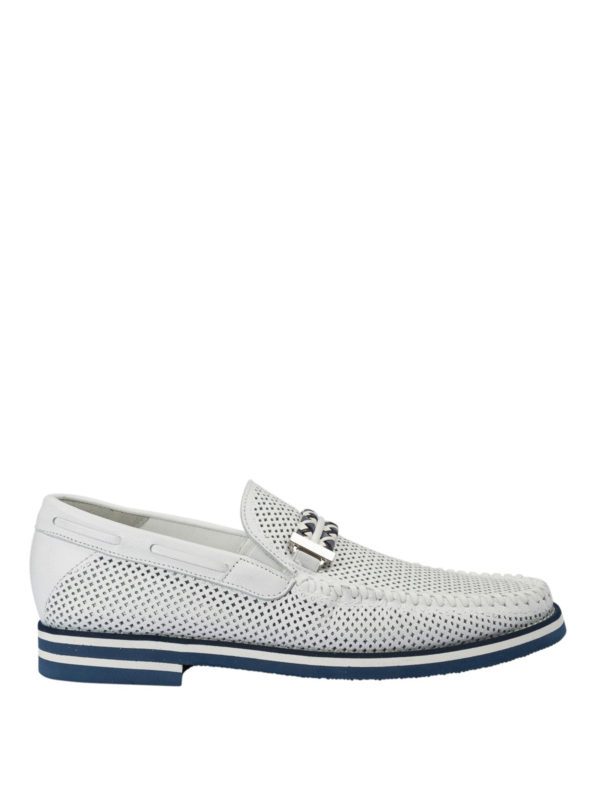 BALDININI: Mocassins & Chaussures bateau - Mocassin  - Blanc