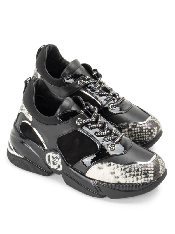 BALDININI: sneakers online - Sneakers con dettagli pitonati