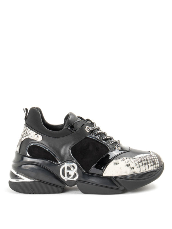 BALDININI: sneakers - Sneakers con dettagli pitonati