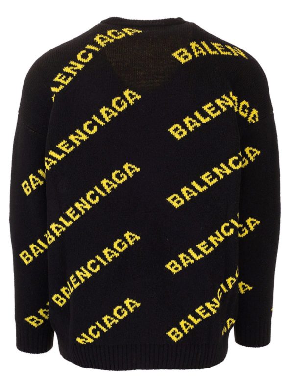 BALENCIAGA: Strick online - Pullover - Schwarz