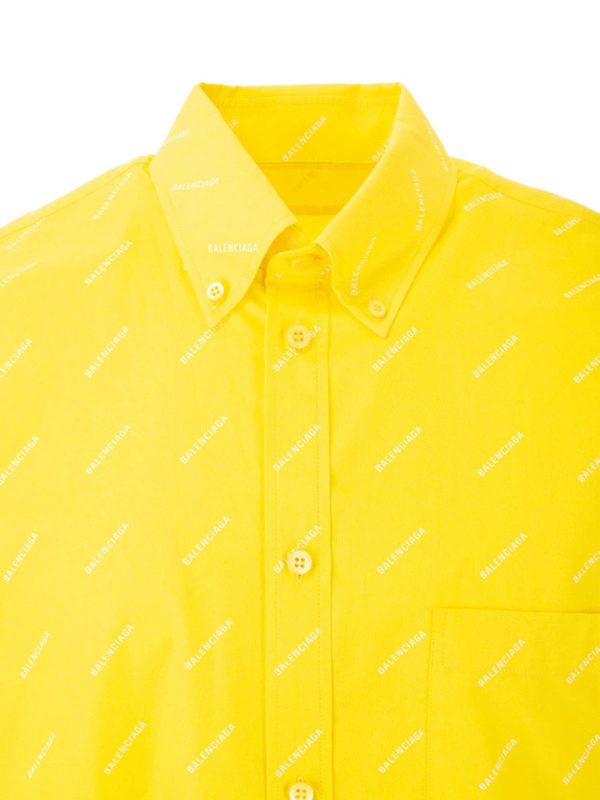 BALENCIAGA: shirts online - Oversize shirt in yellow