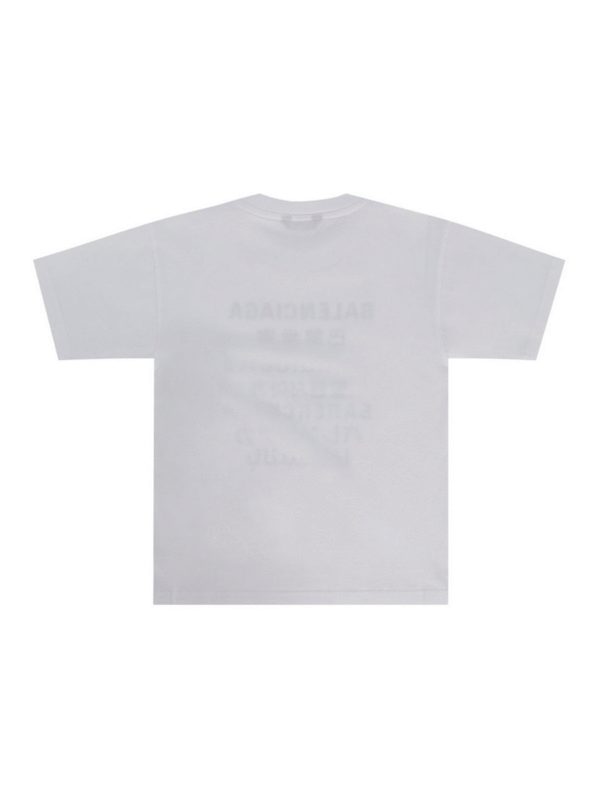 BALENCIAGA: t-shirts online - Languages white T-shirt