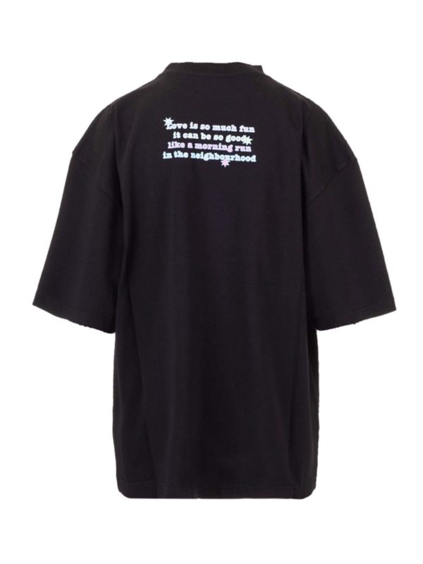 BALENCIAGA: T-shirts online - T-Shirt - Schwarz