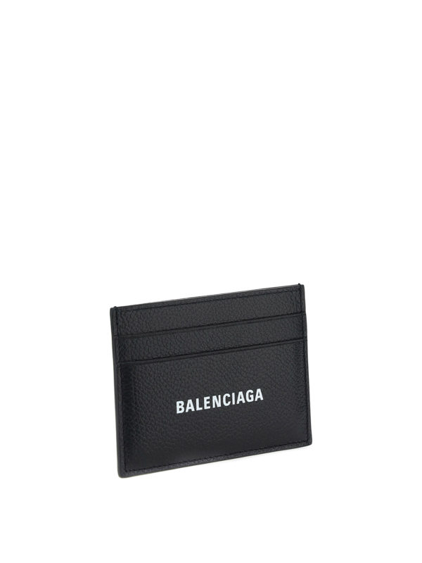 BALENCIAGA: wallets & purses online - Grainy leather card holder