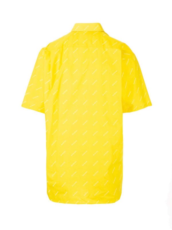 BALENCIAGA: shirts - Oversize shirt in yellow
