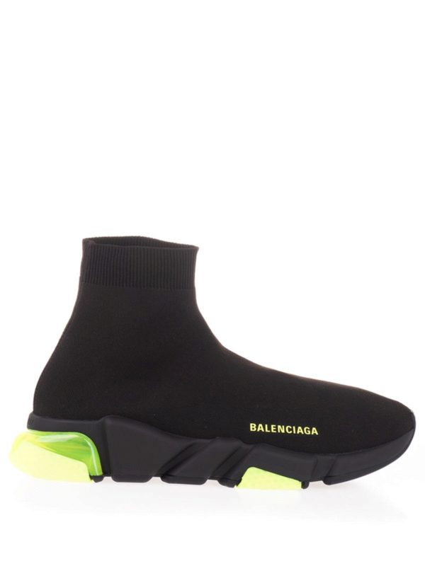 BALENCIAGA: trainers - Speed Clear Sole sneakers in black