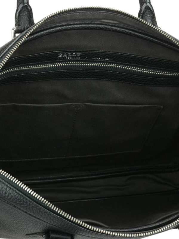 BALLY buy online Staz black grained leather briefcase