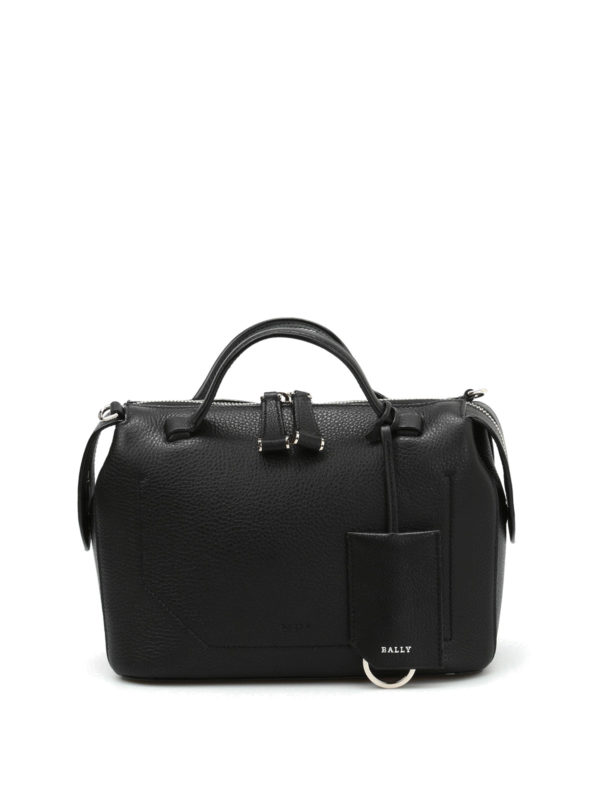 BALLY: borse a tracolla - Tracolla in pelle martellata