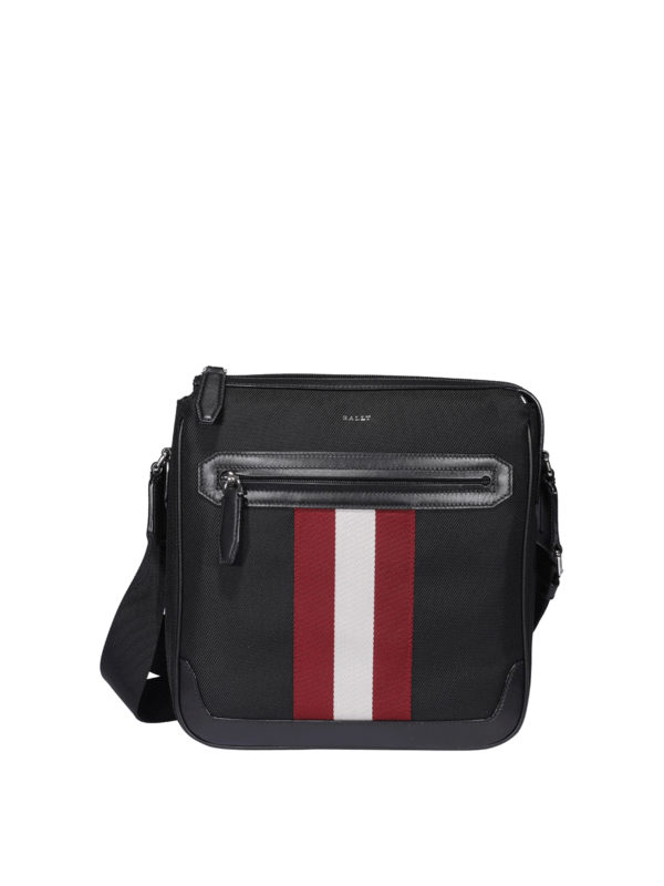 BALLY: borse a tracolla - Borsa messenger con logo