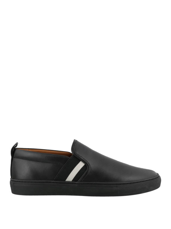 BALLY: trainers - Herald black slip-ons