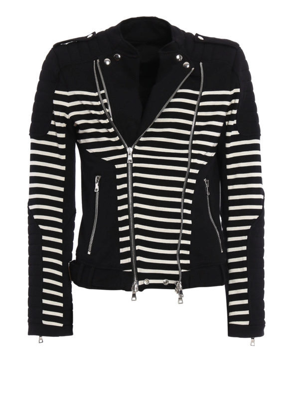 Balmain cotton discount biker jacket