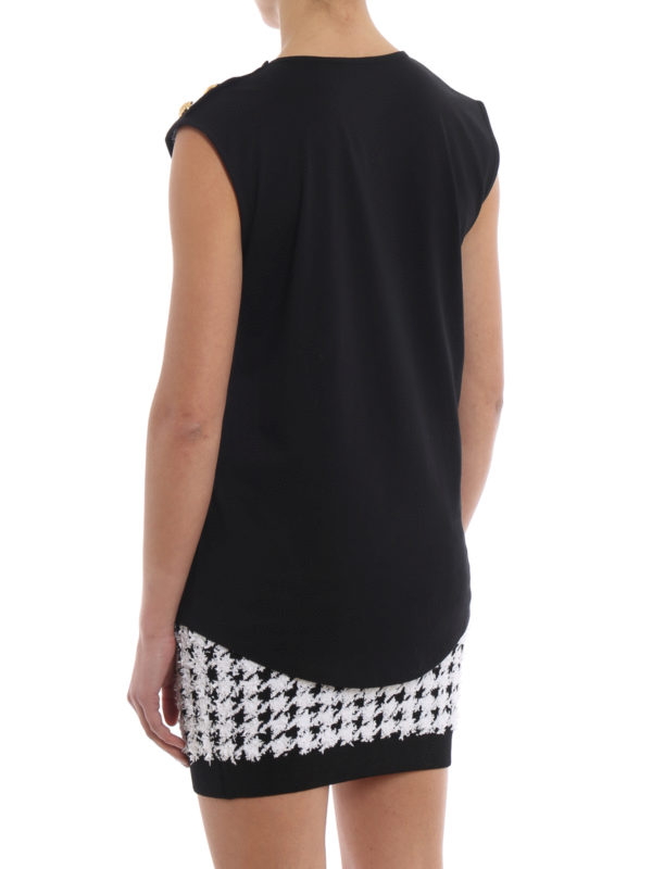 Top - Schwarz shop online: Balmain