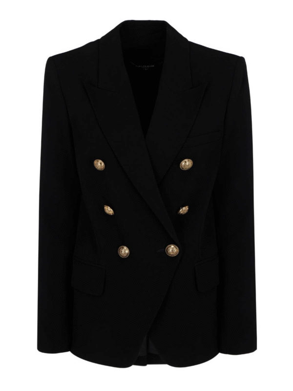 Balmain: Blazer - Blazer - Negro