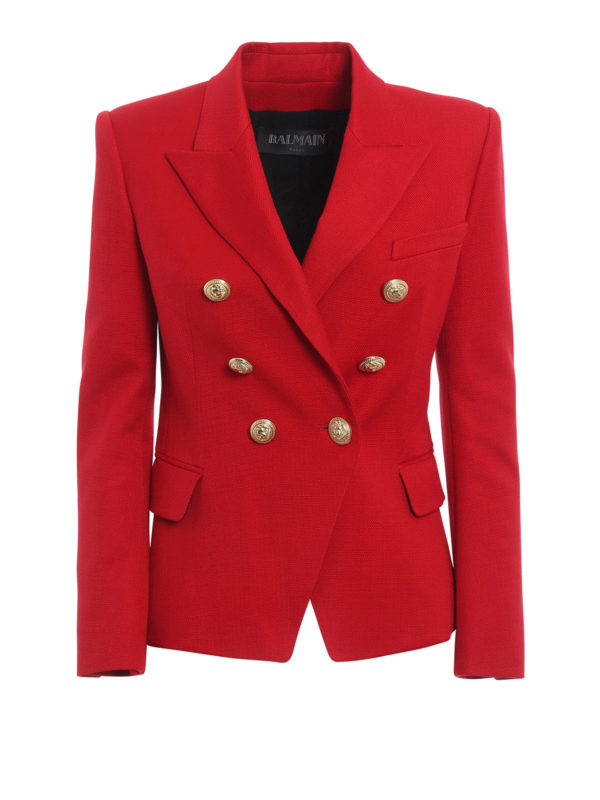 Balmain: Blazer - Blazer Rojo