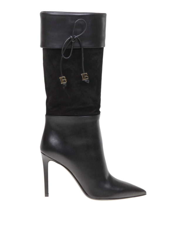 Balmain: Stiefel - Stiefel - Schwarz