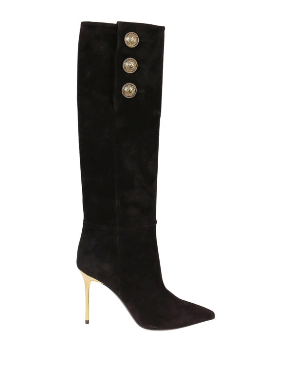 Balmain: Stiefel - Stiefel - Schwarz