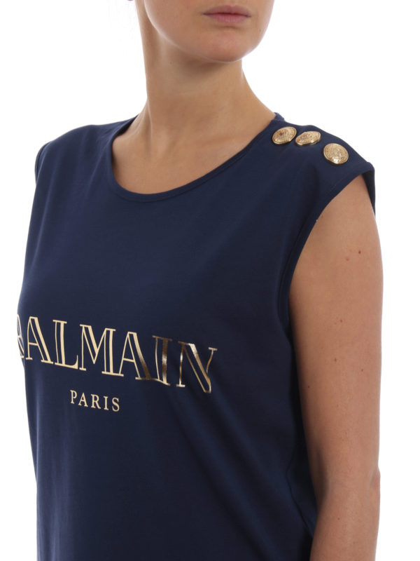 Balmain buy online Top - Azul Oscuro