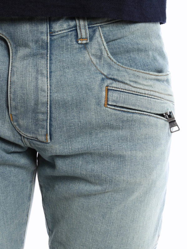 Balmain buy online Vaqueros Pitillos Azules