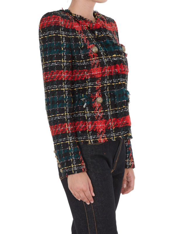 Balmain buy online Double-breasted tweed jacket