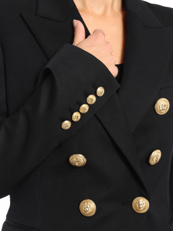 Balmain buy online Grain de poudre wool formal blazer