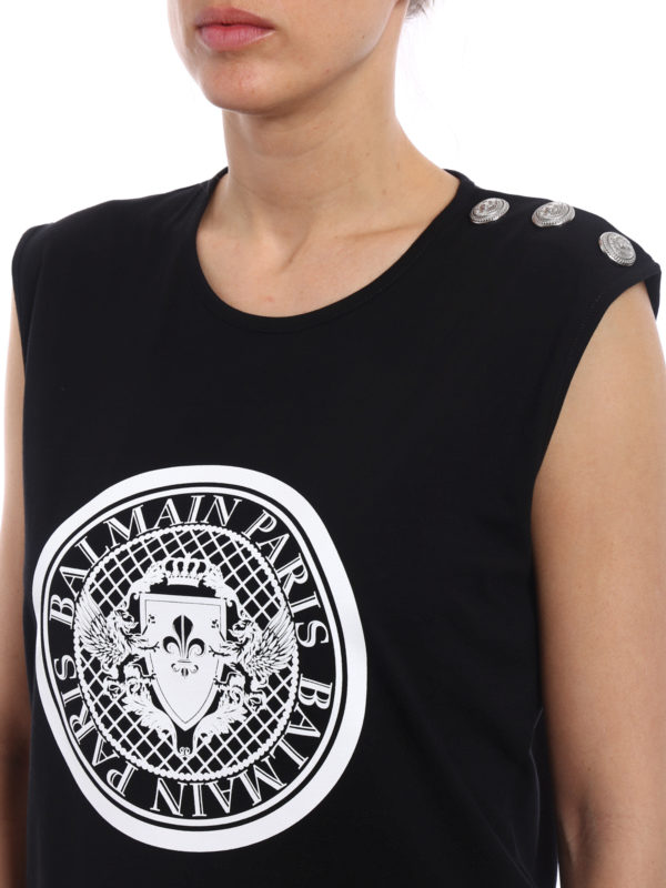Balmain buy online Top - Schwarz
