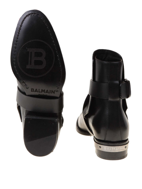 ブーティー Balmain - アンクルブーツ - 黒 - UM1C188LMSK0PA