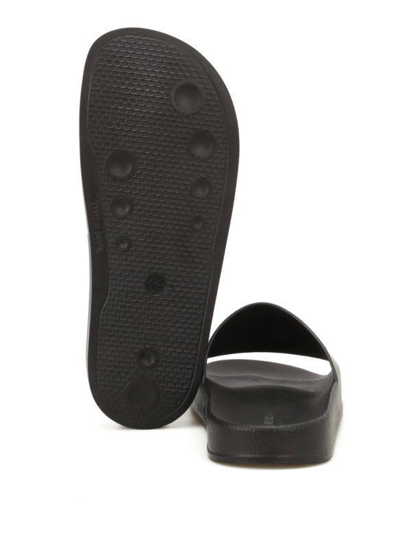 Balmain buy online Leather logo slip-ons