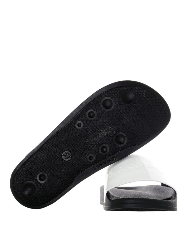 Balmain buy online Leather slides