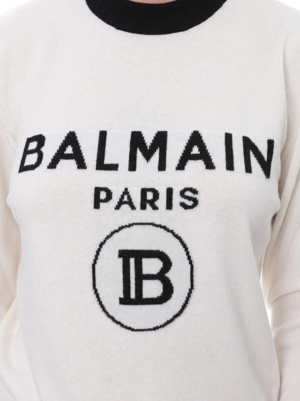 Balmain buy online Suéter Cuello Redondo - Blanco