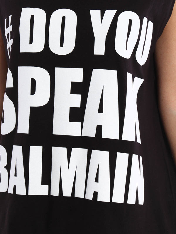 Balmain buy online Printed tank top