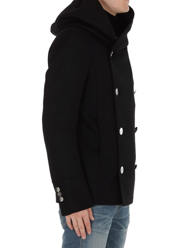 Balmain buy online Wool blend peacoat