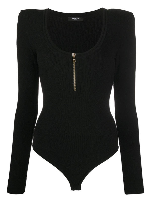 Balmain: crew necks - Knitted bodysuit