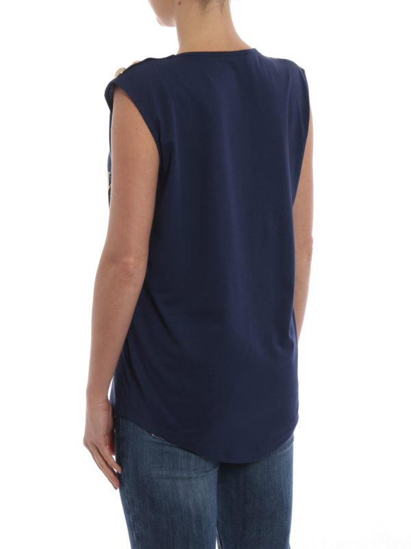 Top - Azul Oscuro shop online: Balmain