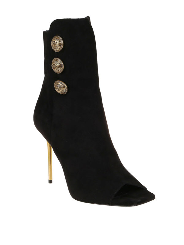 Balmain: ankle boots online - Roma open toe booties