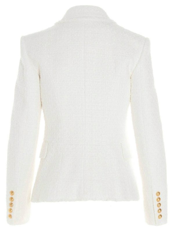 Balmain: Vestes de costume online - Blazer - Blanc