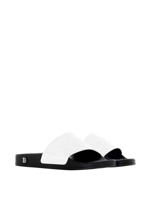 Balmain: Loafers & Slippers online - Leather slides