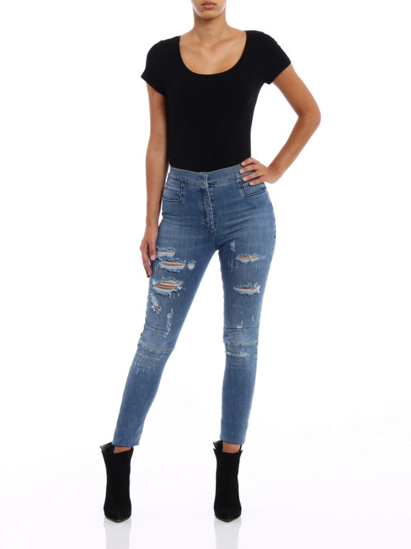 Balmain: Jeans skinny online - Jean Skinny - Clair Délavé