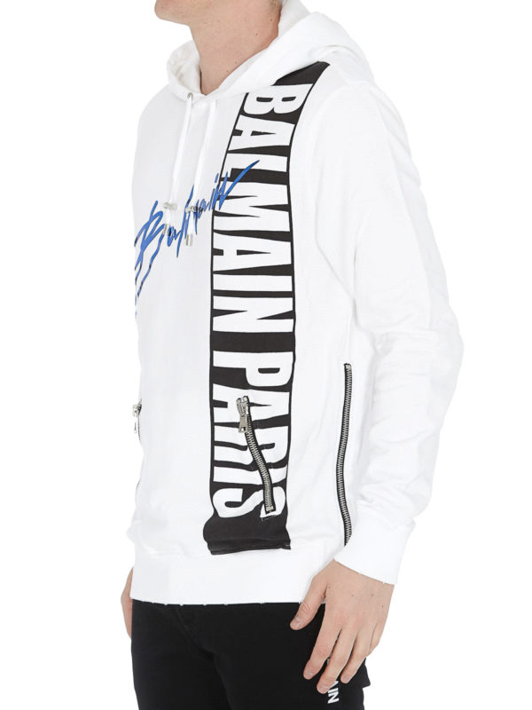 Balmain: Sweatshirts und Pullover online - Sweatshirt - Weiß