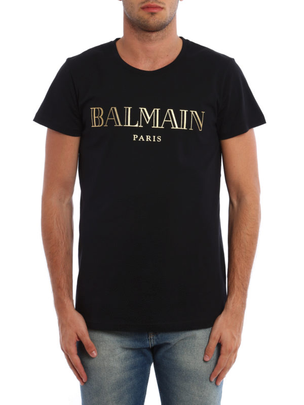 Balmain: t-shirts online - Logo print T-shirt