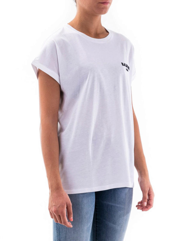 Balmain: Camisetas online - Camiseta - Blanco