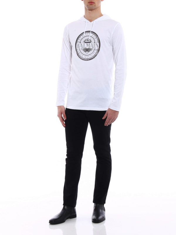 Balmain: T-shirts online - T-Shirt - Weiß