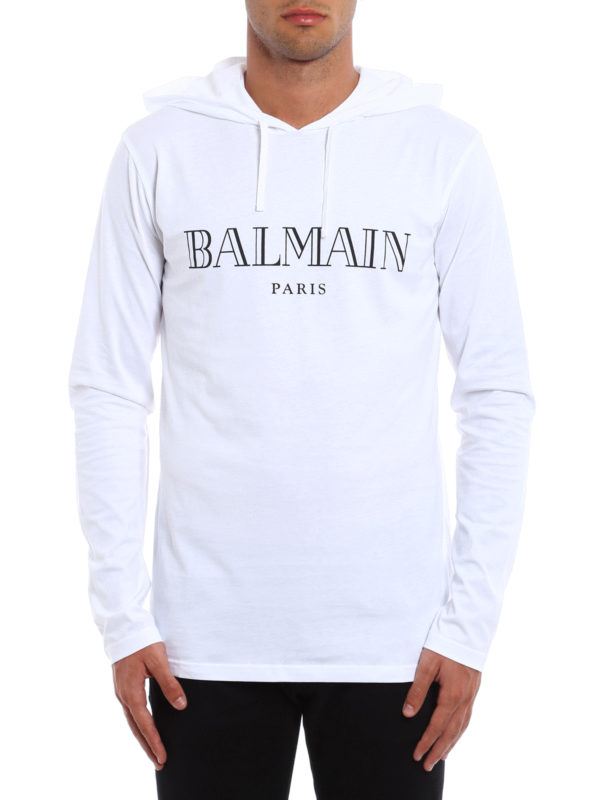 Balmain hooded store t shirt