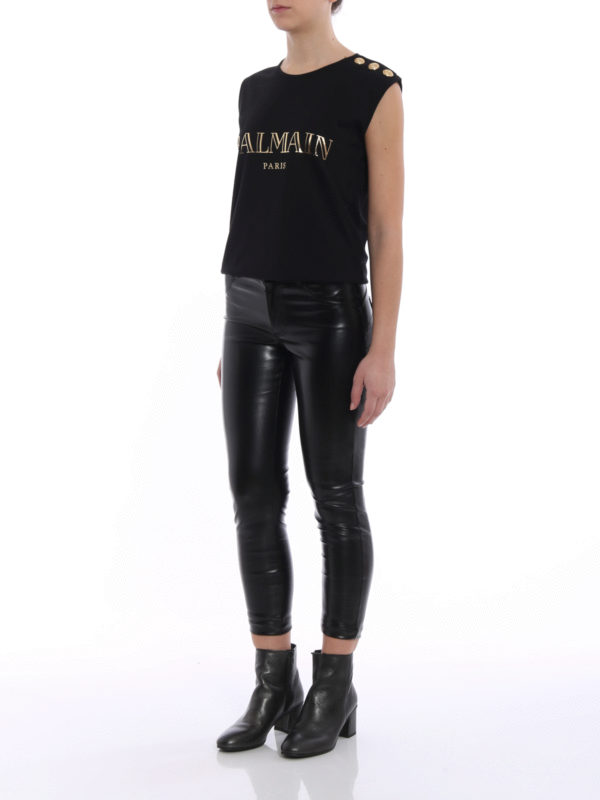Balmain: Tops und Tank Tops online - Top - Schwarz